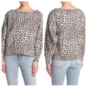Good American Cheetah Print Pullover NWT